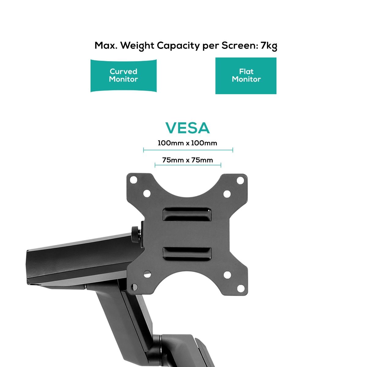 activiva ErgoLife Triple Monitor Screen Gas Spring Monitor Arm V186-ACA-MMA-TGC01K