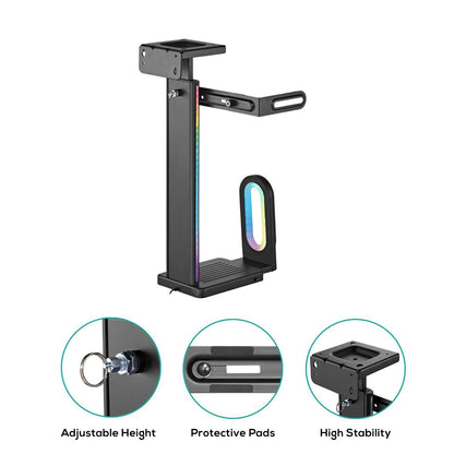activiva RGB Ultra-Wide Adjustable Wall & Under-Desk Gaming PC Mount V186-ACA-MNT-RGB01K