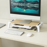 activiva Ergolife Monitor Stand Riser with Storage Drawer V186-ACA-MSTD-02OAK