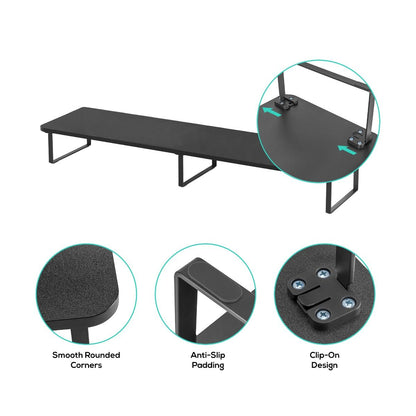 activiva Black Dual Monitor Riser V186-ACA-MSTD-03BLK