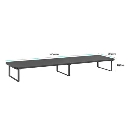 activiva Black Dual Monitor Riser V186-ACA-MSTD-03BLK