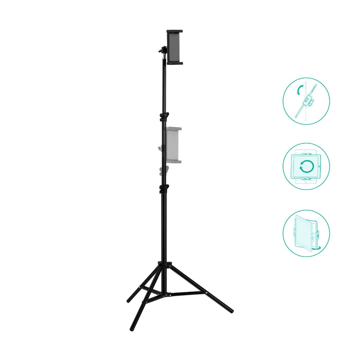 activiva Universal Tablet and Smartphone Tripod V186-ACA-TSTD-05BLK