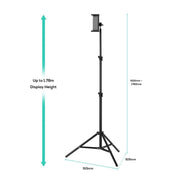 activiva Universal Tablet and Smartphone Tripod V186-ACA-TSTD-05BLK