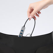 mbeat 4-Port USB 3.0 Hub with 2-in-1 USB 3.0 & USB-C Converter - Space Grey V186-MB-CU3H-4G