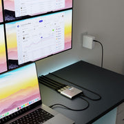 mbeat USB-C Quad 4K HDMI DisplayLink Adapter with PD Pass-through V186-MB-DLA-CQ4H