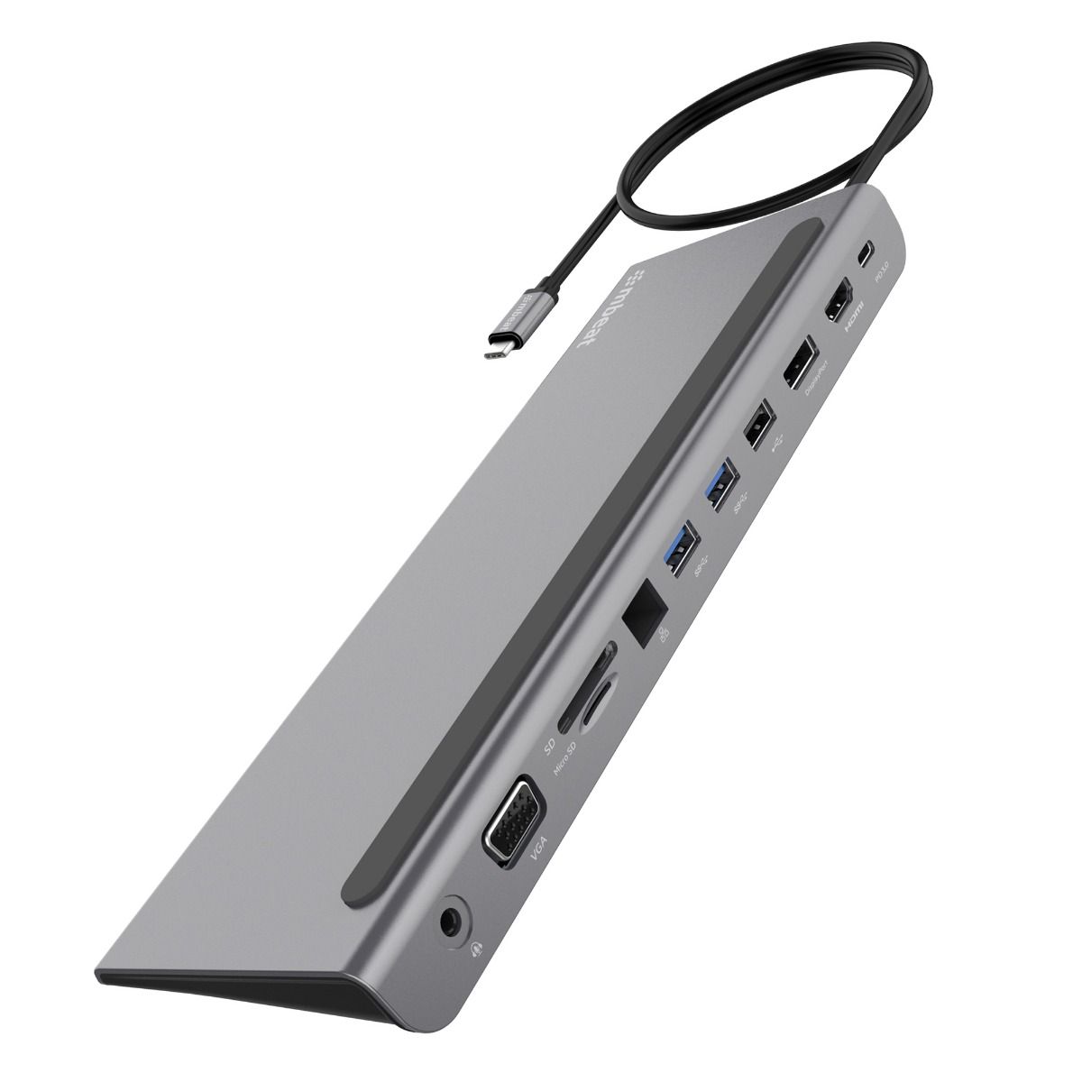 mbeat 11-in-1 Multiport USB-C Dock with HDMI, DisplayPort & VGA V186-MB-DOCK-D11