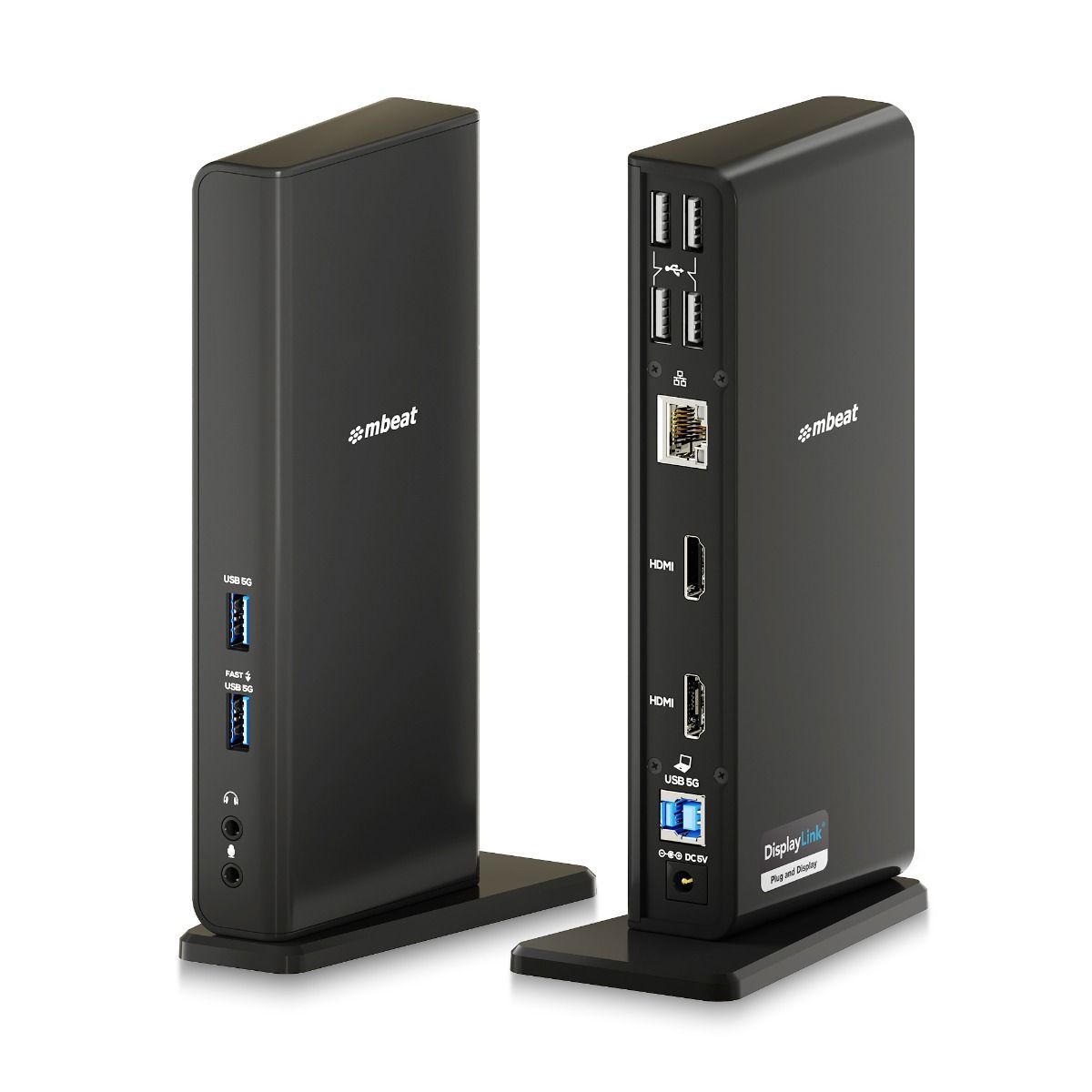 mbeat USB-C/A Dual HDMI DisplayLink Docking Station V186-MB-DOCK-DLD20