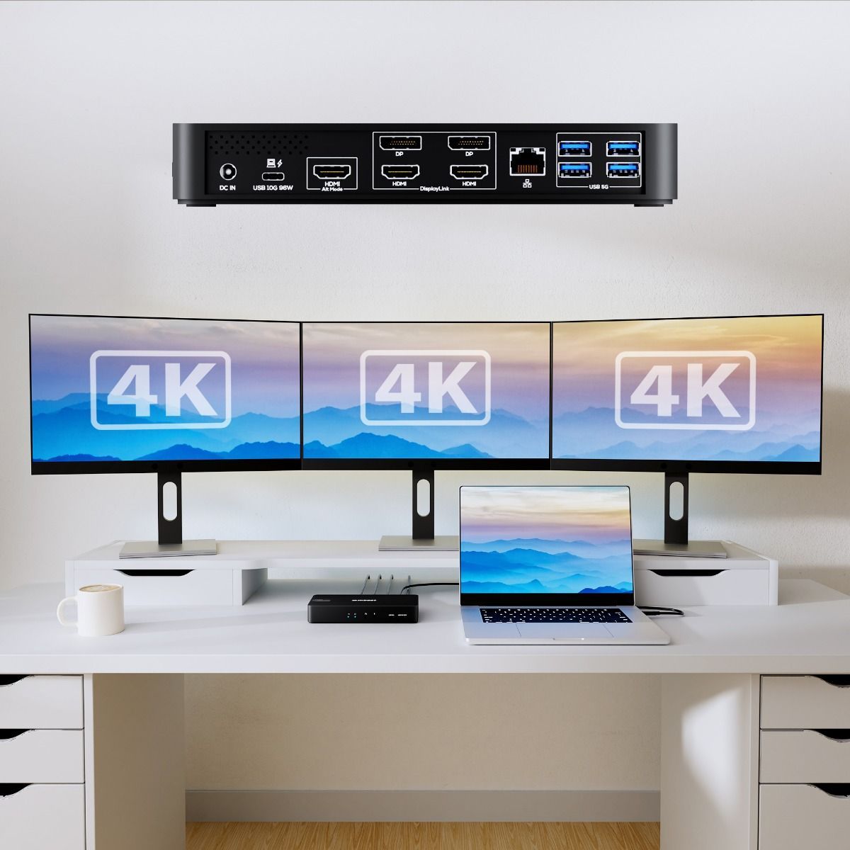 mbeat USB-C Triple 4K Display Docking Station (DisplayLink + HDMI-ALT) V186-MB-DOCK-HDL18