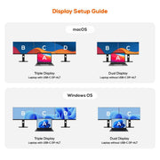 mbeat USB-C Triple 4K Display Docking Station (DisplayLink + HDMI-ALT) V186-MB-DOCK-HDL18