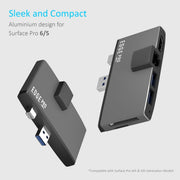 mbeat Edge Pro Multifunction USB- C Hub with LAN for Microsoft Surface Pro Gen 5/6 V186-MB-EGE-P68GRY