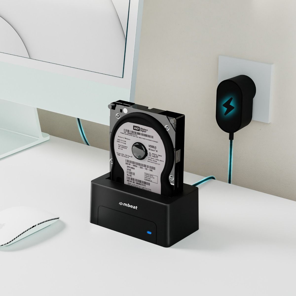 mbeat D1 USB 3.0 3.5" & 2.5" SATA HDD Docking Station - Black V186-MB-HDD-235D1K
