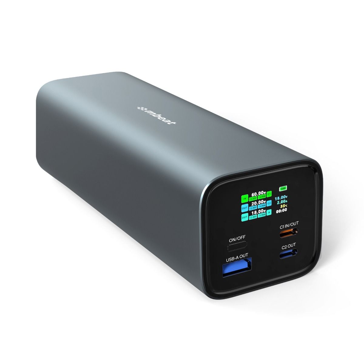 mbeat Gorilla Power 27000mAh USB-C PD 140W Power Bank for Laptop/Tablet/Smartphone V186-MB-PBUC-27000
