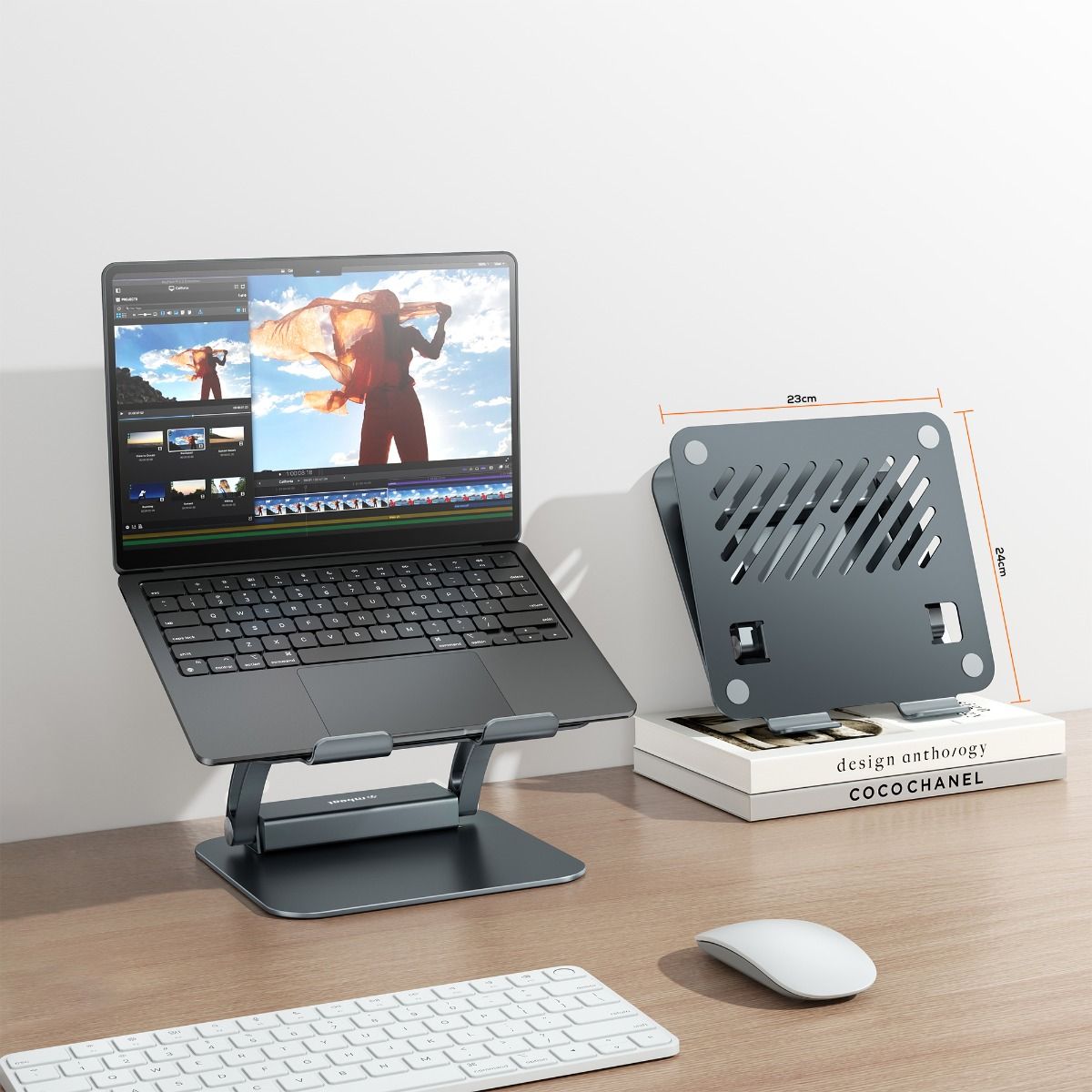 mbeat Stage P6 Laptop Stand with USB-C Dock V186-MB-STD-P6GRY