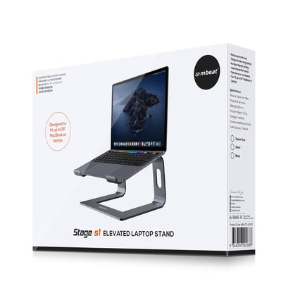 mbeat Stage S1 Space Grey Elevated Laptop Stand up to 16"" Laptop V186-MB-STD-S1GRY
