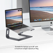 mbeat Stage S1 Space Grey Elevated Laptop Stand up to 16"" Laptop V186-MB-STD-S1GRY