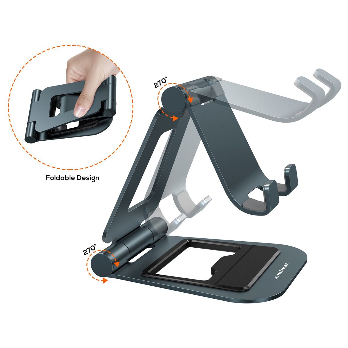 mbeat Stage S4 Mobile Phone and Tablet Stand V186-MB-STD-S4GRY