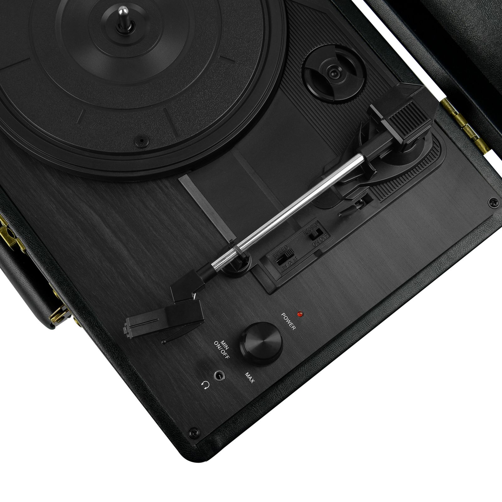 mbeat Woodstock Black Retro Turntable V186-MB-TR89BLK
