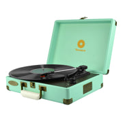 mbeat Woodstock Tiffany Blue Retro Turntable V186-MB-TR89TBL