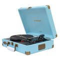 mbeat Woodstock II Sky Blue Retro Bluetooth (TX/RX) Turntable V186-MB-TR96BLU