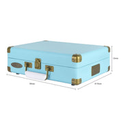 mbeat Woodstock II Sky Blue Retro Bluetooth (TX/RX) Turntable V186-MB-TR96BLU