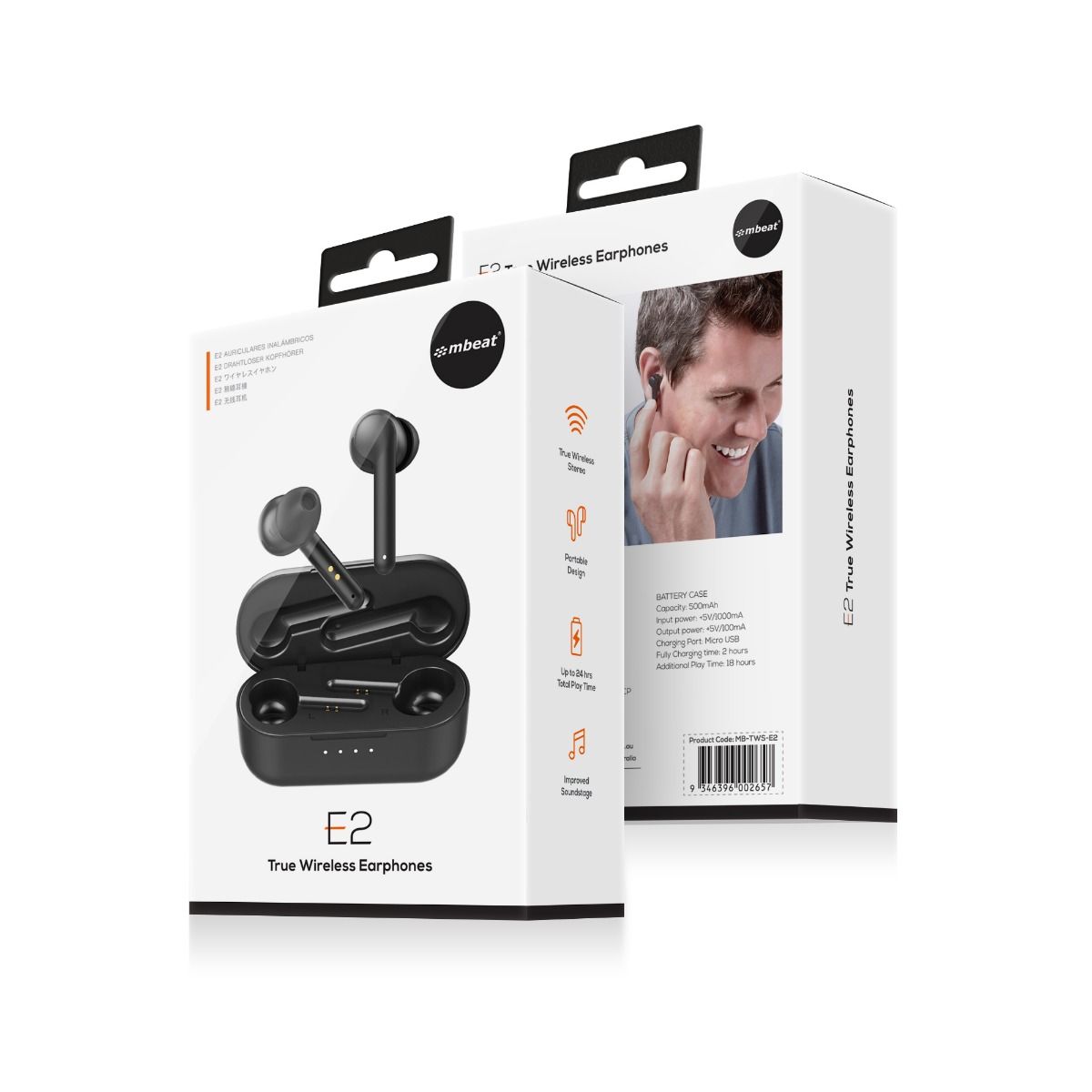 mbeat E2 True Wireless Earphones V186-MB-TWS-E2
