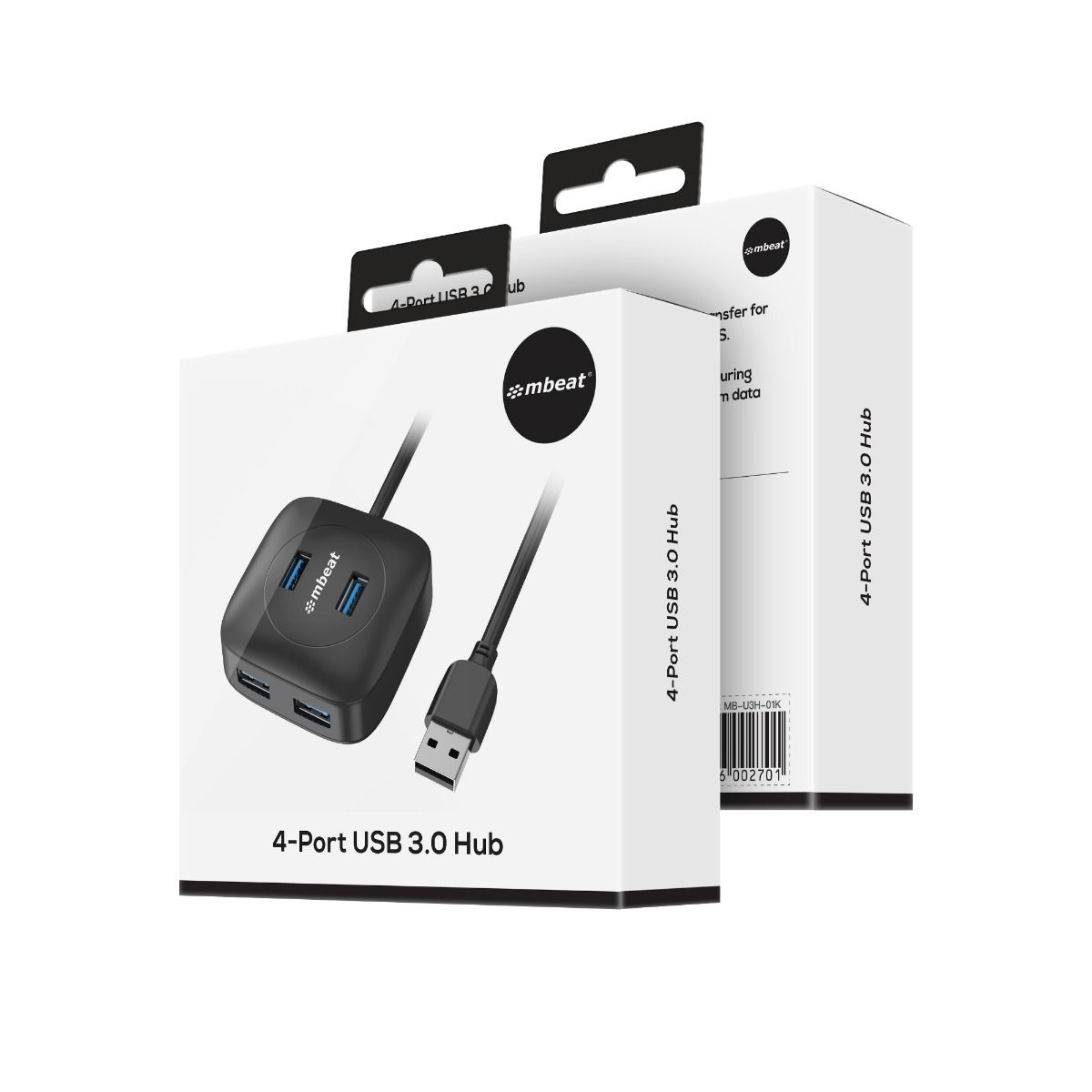 mbeat 4-Port USB 3.0 Hub V186-MB-U3H-01K