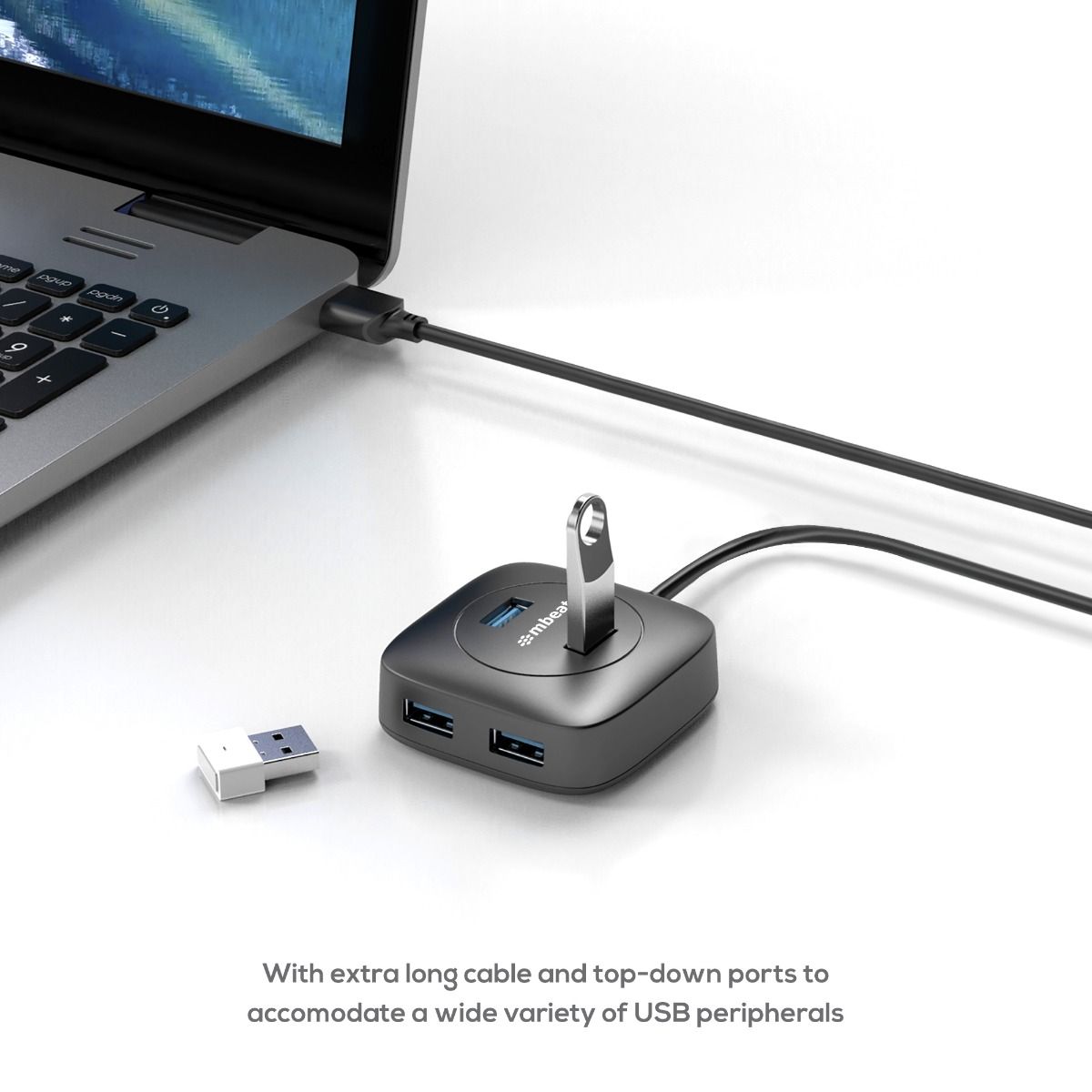 mbeat 4-Port USB 3.0 Hub V186-MB-U3H-01K
