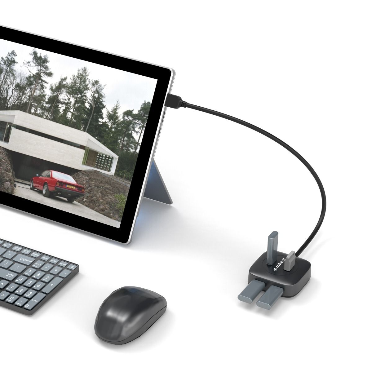 mbeat 4-Port USB 3.0 Hub V186-MB-U3H-01K