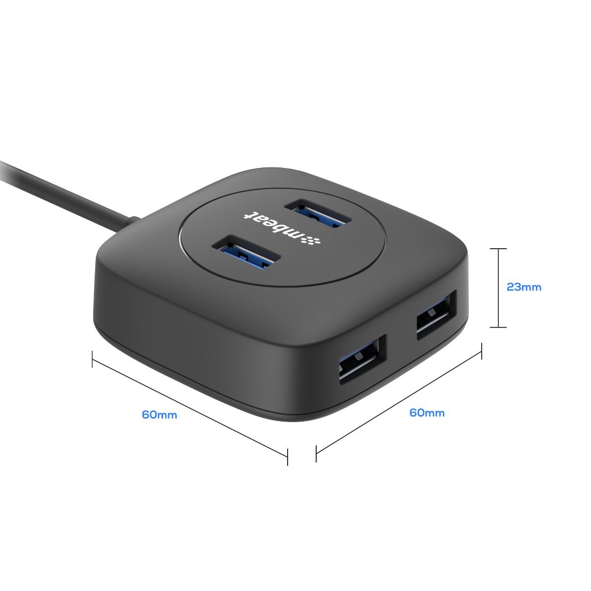 mbeat 4-Port USB 3.0 Hub V186-MB-U3H-01K