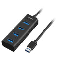 mbeat 4-Port USB 3.0 Hub - Black V186-MB-U3H-4K