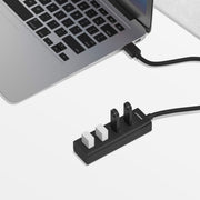 mbeat 4-Port USB 3.0 Hub - Black V186-MB-U3H-4K