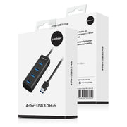 mbeat 4-Port USB 3.0 Hub - Black V186-MB-U3H-4K