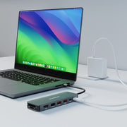 mbeat Elite 9-in-1 USB-C Multiport Hub with Built-in M.2 NVMe SSD Enclosure V186-MB-UCD-HS9