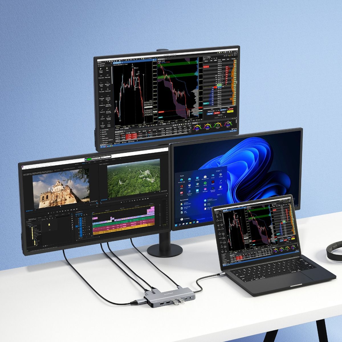 mbeat Elite X14 Triple 4K Display Multi-Port USB-C Hub V186-MB-UCD-X14
