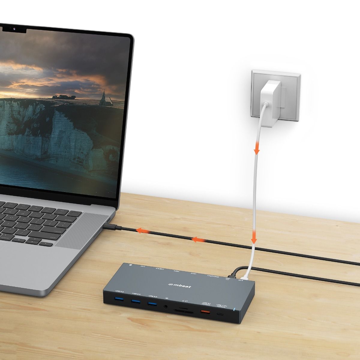 mbeat 15-in-1 Triple Display USB-C Dock (2 x HDMI & 1 x Display Port) V186-MB-UCD-X15