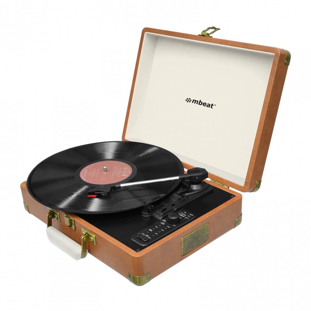 mbeat Aria Retro Turntable with Bluetooth & USB Disk Record V186-MB-USBTR128