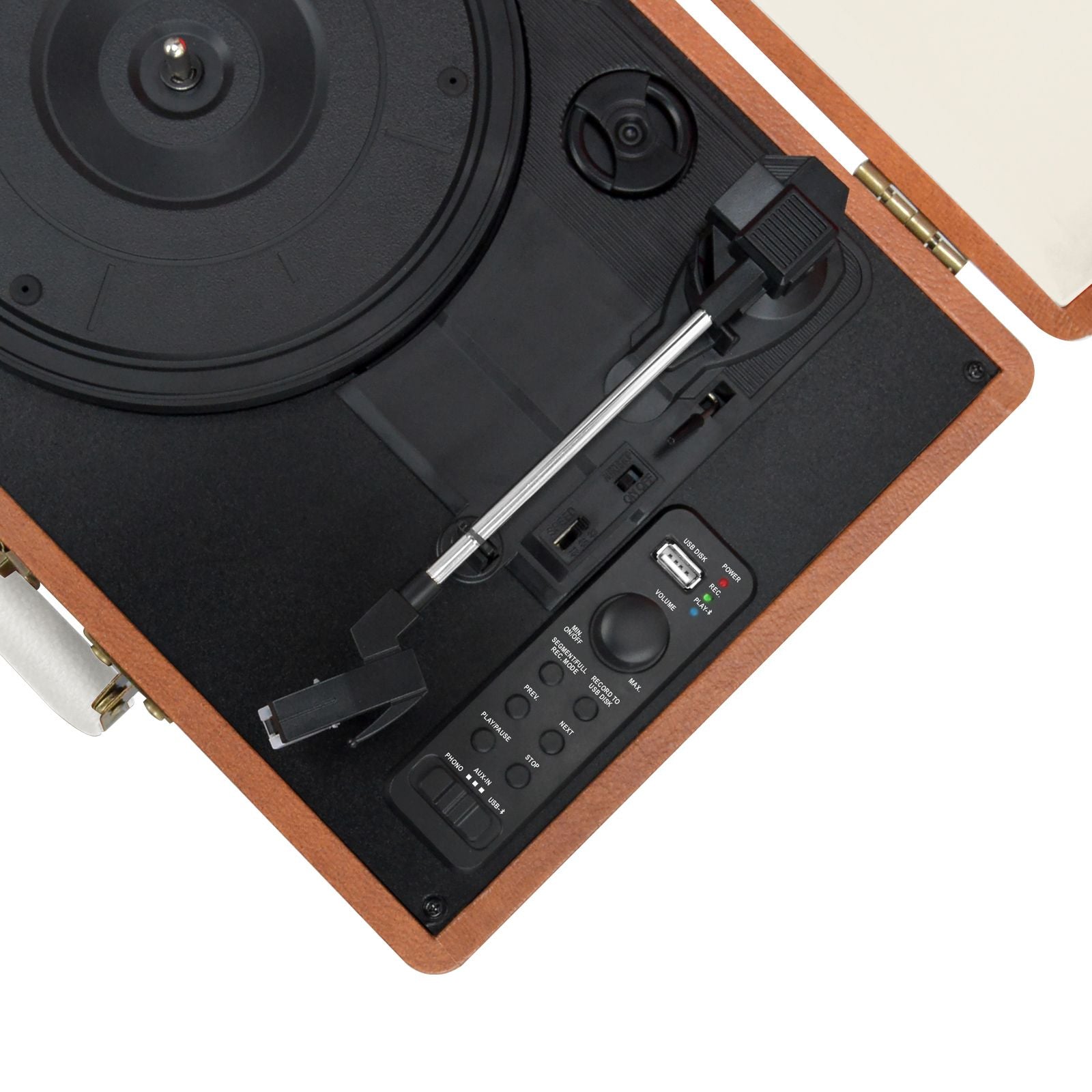 mbeat Aria Retro Turntable with Bluetooth & USB Disk Record V186-MB-USBTR128