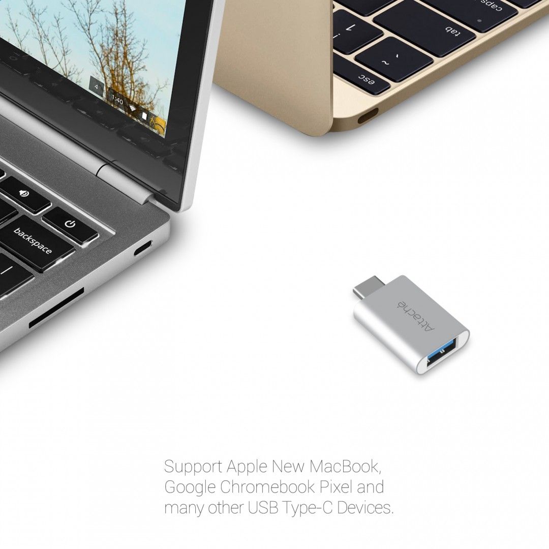 mbeat attache Aluminum USB 3.1/3.0 to USB Type C Adaptor V186-MB-UTC-01