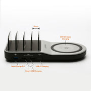 mbeat Gorilla Power 50W Qi Certified Multi-Device USB & Wireless Charging Dock V186-MB-UWC-5K