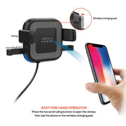 mbeat Gorilla Power 10W Wireless Car Charger With 2.4A USB Charging, Air Vent Clip & Windshield Stand V186-MB-WCS-02