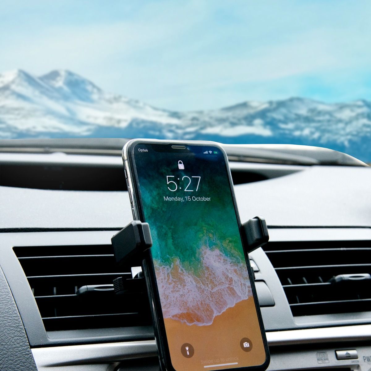 mbeat Gorilla Power 10W Wireless Car Charger With 2.4A USB Charging, Air Vent Clip & Windshield Stand V186-MB-WCS-02