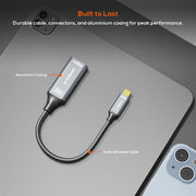 mbeat Tough Link 8K USB-C to DP Adapter - Space Grey V186-MB-XAD-8KCDP