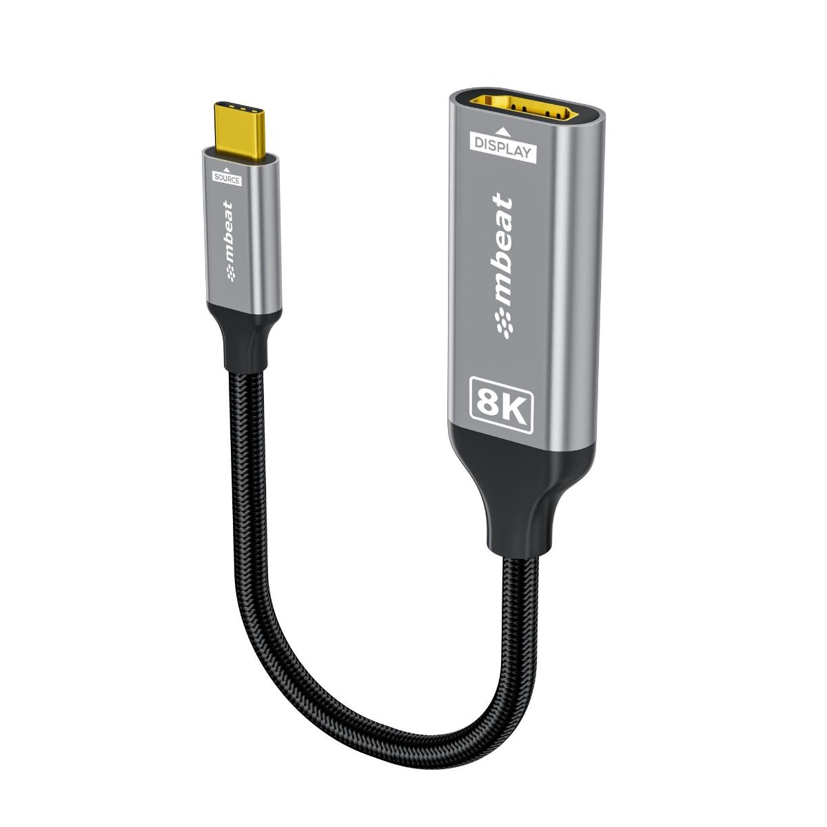 mbeat Tough Link 8K USB-C to HDMI Adapter - Space Grey V186-MB-XAD-8KCHD