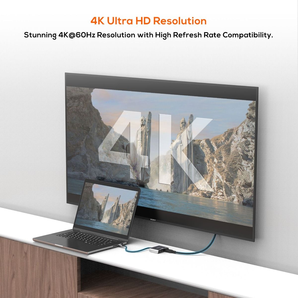 mbeat Tough Link USB-C to DP&HDMI Dual 4K/60Hz MST Adapter - Space Grey V186-MB-XAD-C2DPHD