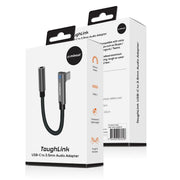 mbeat Elite USB-C to 3.5 Audio Adapter - Space Grey V186-MB-XAD-C35AUX