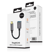 mbeat Tough Link USB-C to USB 3.0 Adapter with Cable - Space Grey V186-MB-XAD-CU30