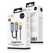 mbeat Tough Link HDMI to DisplayPort Adapter with USB Power V186-MB-XAD-HDDPU