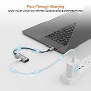 mbeat Tough Link USB-C to HDMI Adapter with 100W PD - Space Grey V186-MB-XAD-PCHD