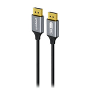 mbeat Tough Link 1.8m 16K DP to DP Cable - Space Grey V186-MB-XCB-16KDP18