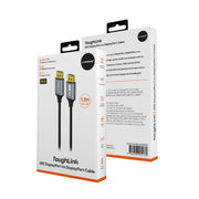 mbeat Tough Link 1.8m 16K DP to DP Cable - Space Grey V186-MB-XCB-16KDP18